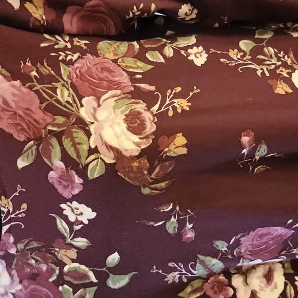 Wishful Park cranberry floral dress size XL - Picture 3 of 12